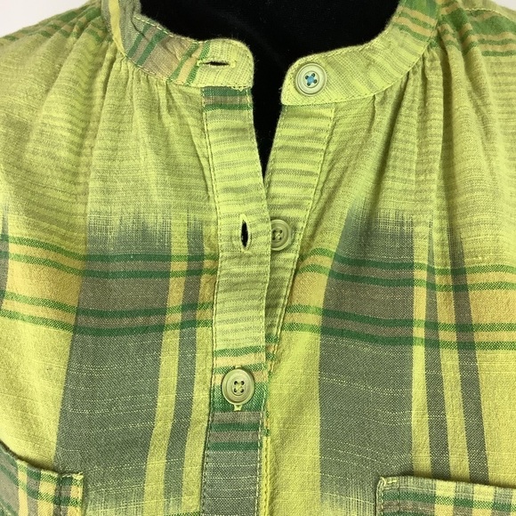 ANTHROPOLOGIE PILCRO PLAID COTTON BLOUSE NWT - Picture 5 of 13
